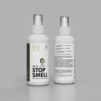 Нейтрализатор запаха Dr. Green Stop Smell ginger/lime спрей 150 - Премиум товары - Аксессуары - Магазин вапорайзеров, бонгов и лучших аксессуаров для курения  rastastore.ru